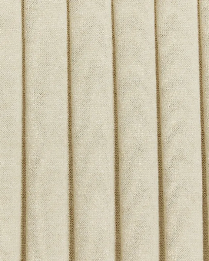 Beige high neck jumper maxi dress