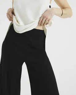 Beige zip pencil midi skirt