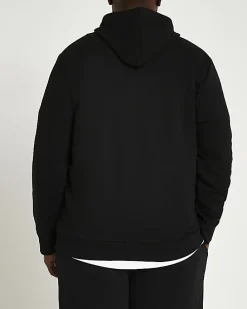 Big & Tall black RI slim fit hoodie