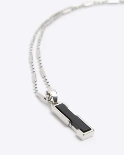 Black Bar Necklace