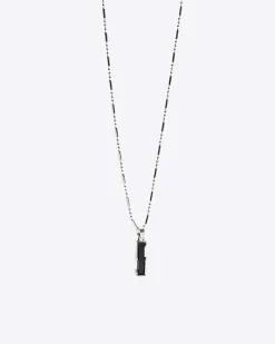 Black Bar Necklace