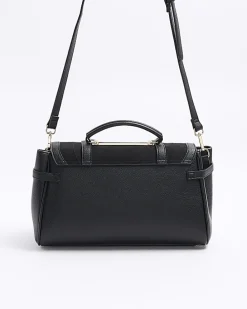 Black buckle satchel bag