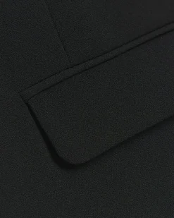 Black button up long waistcoat