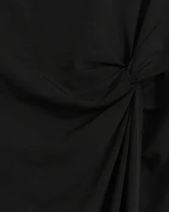 Black cowl tank midi dress