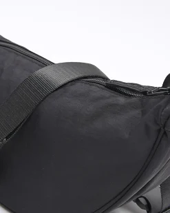 Black crinkle bum bag