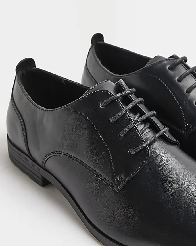 Black derby shoes