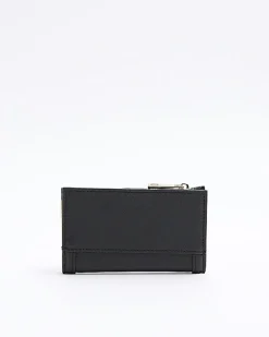 Black embossed monogram mini purse