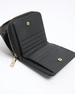 Black embossed purse