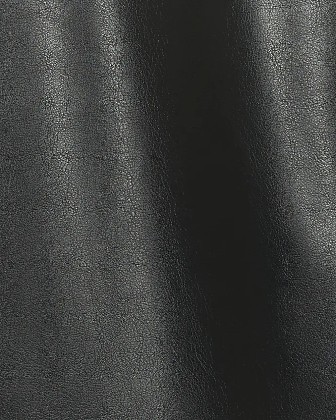 Black faux leather tailored maxi skirt