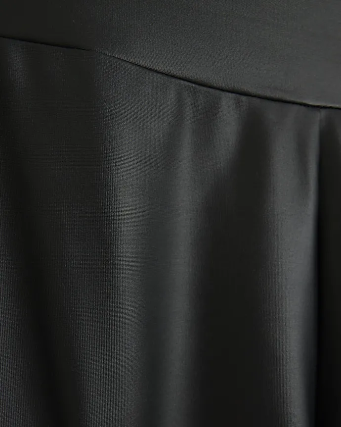 Black high waisted coated leggings