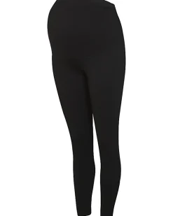 Black high waisted ponte maternity leggings
