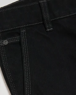 Black loose fit carpenter jeans