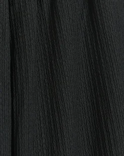 Black maternity crop wide leg trousers
