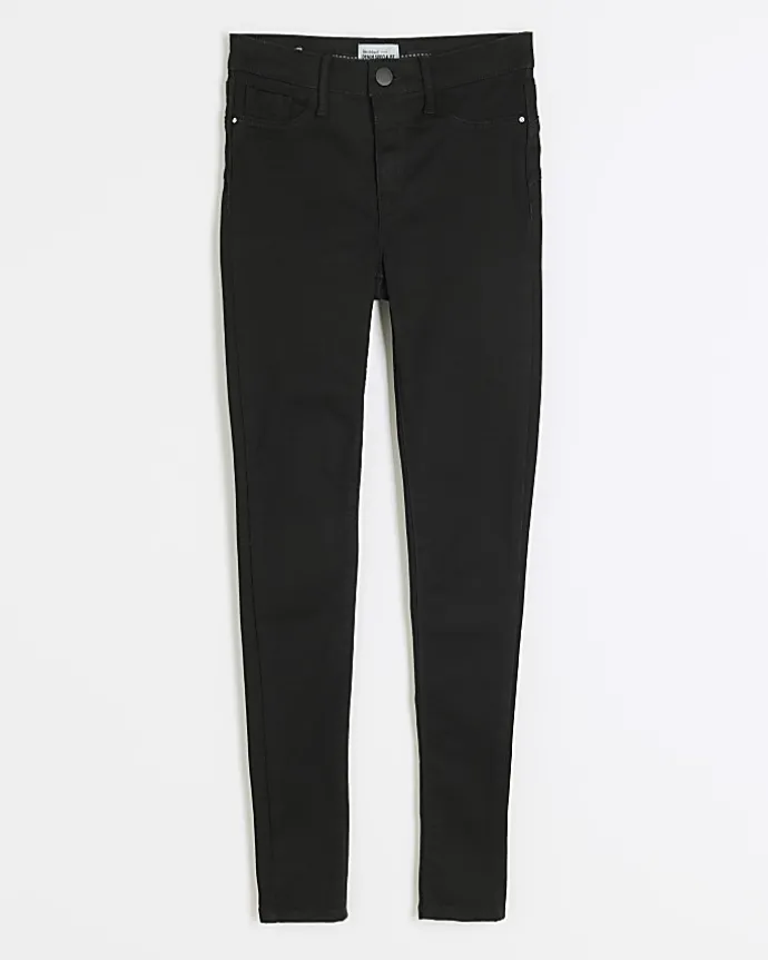 Black Molly mid rise bum sculpt skinny jeans