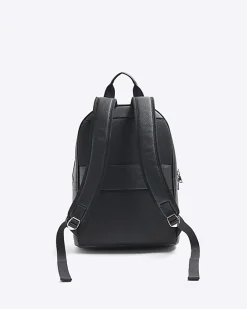 Black Pebbled Backpack