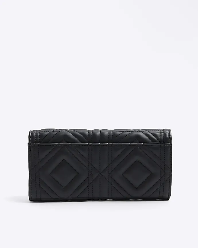 Black quilted purse