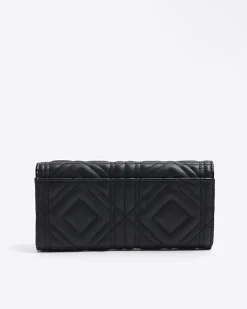 Black quilted purse