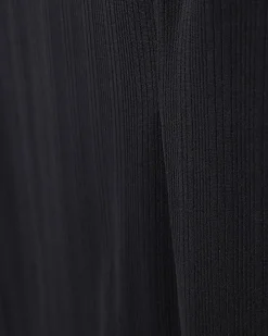 Black Racer Neck Bodycon Midi Dress