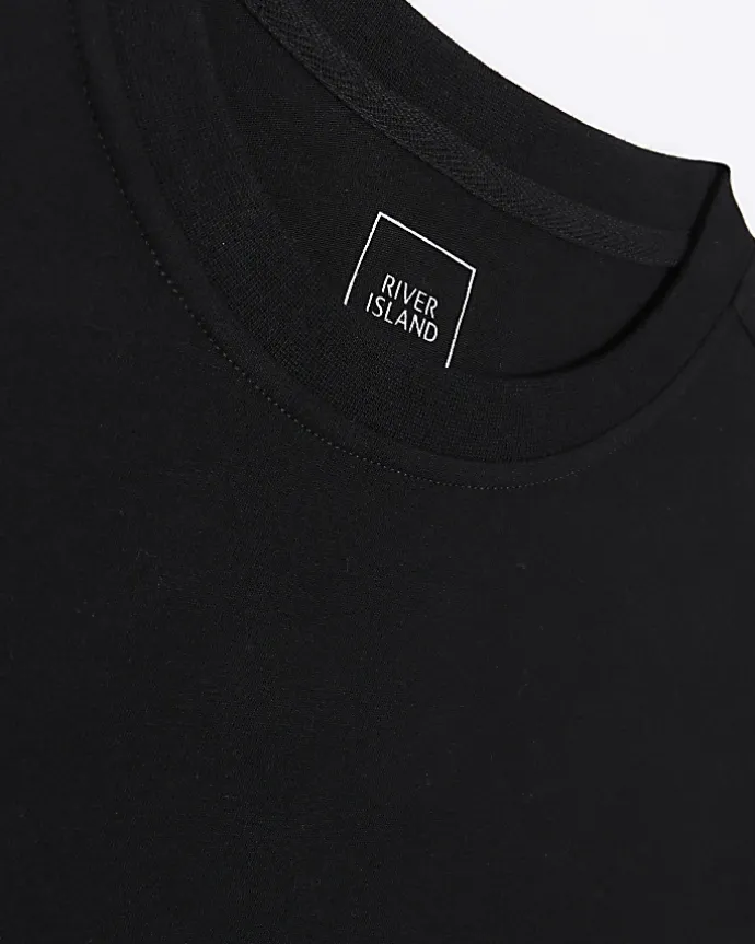 Black regular fit t-shirt