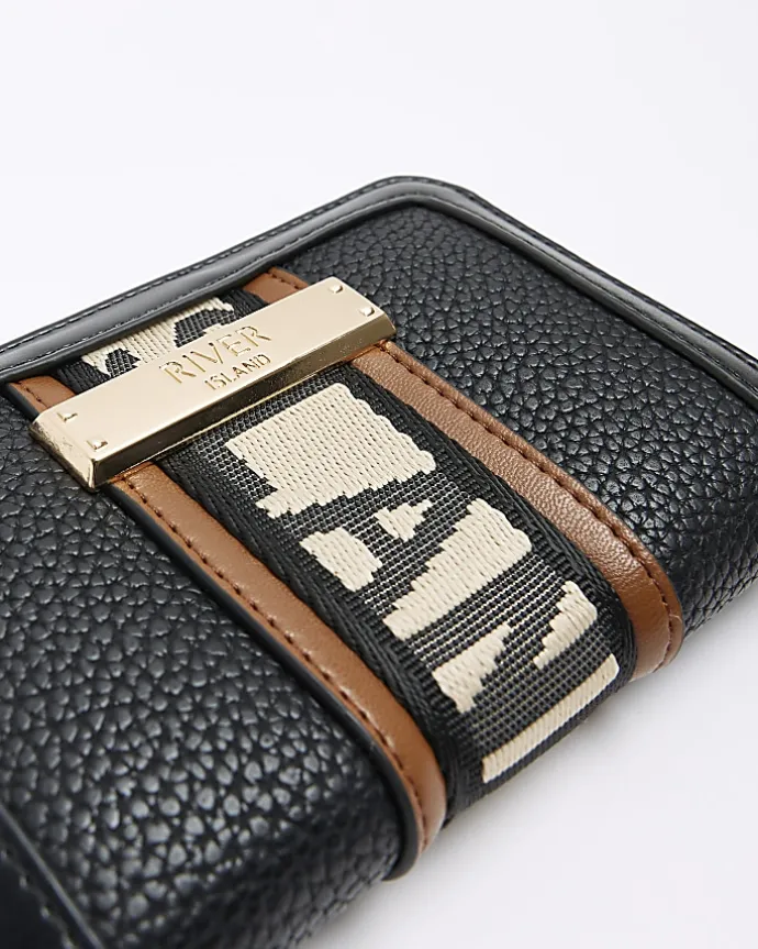Black RI monogram purse