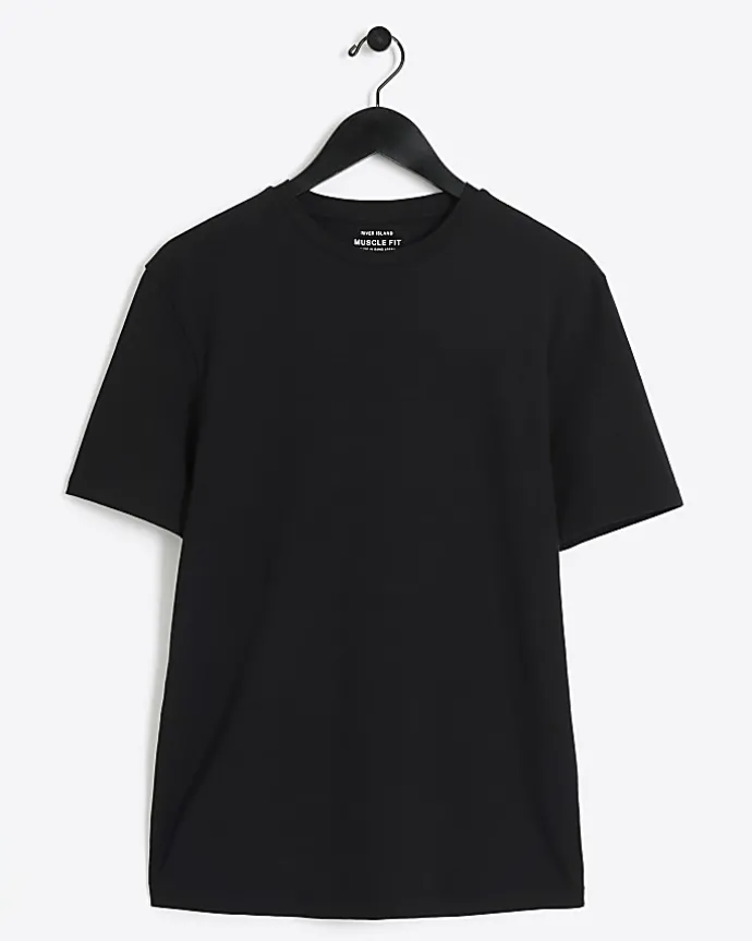 Black RI studio muscle fit t-shirt