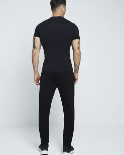 Black RI studio muscle fit t-shirt