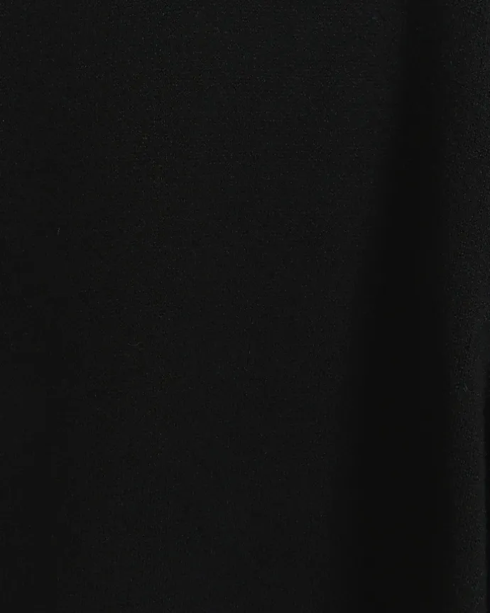 Black rib wide leg trousers