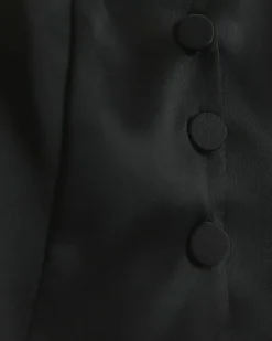 Black satin waistcoat