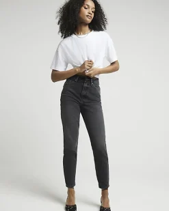 Black Sculpt Mom Jeans