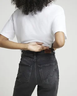 Black Sculpt Mom Jeans