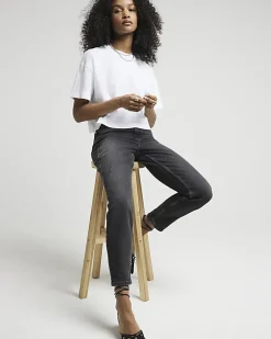 Black Sculpt Mom Jeans