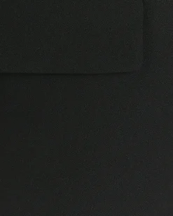 Black shawl collar roll sleeve blazer