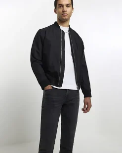 Black skinny fit jeans