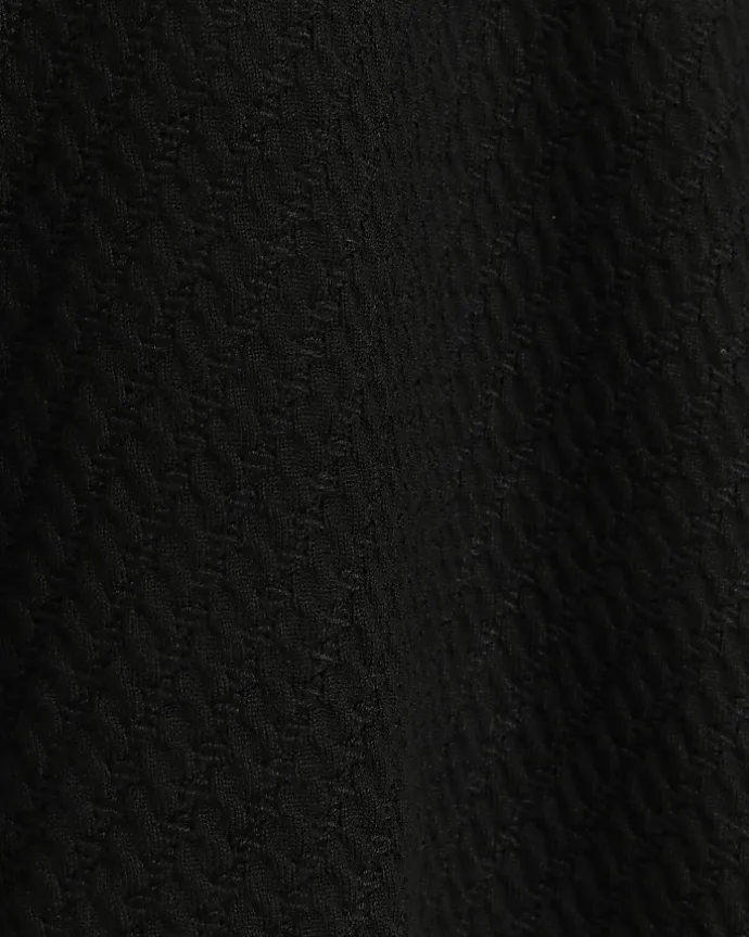 Black slim fit diagonal half zip jumper