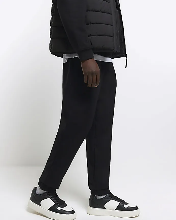 Black slim fit joggers