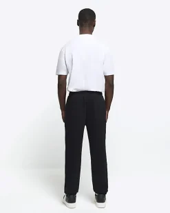 Black slim fit joggers