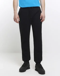 Black slim fit joggers
