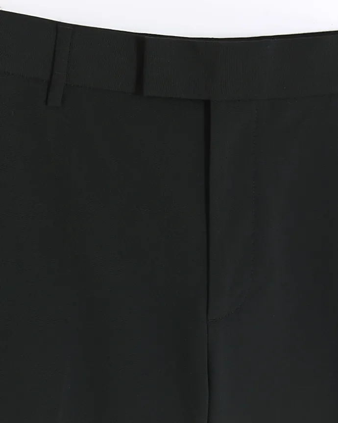 Black slim fit smart trousers