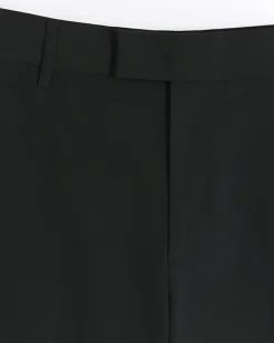 Black slim fit smart trousers