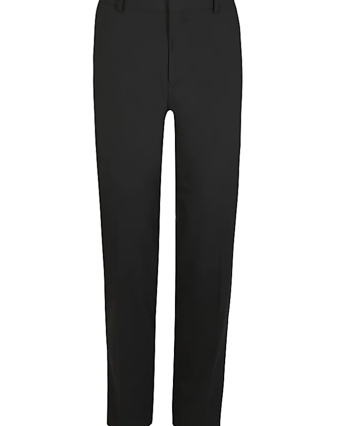 Black slim fit smart trousers