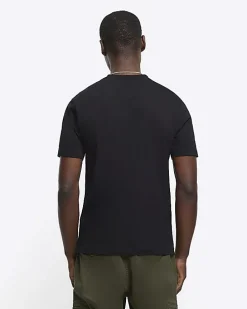 Black slim fit t-shirt