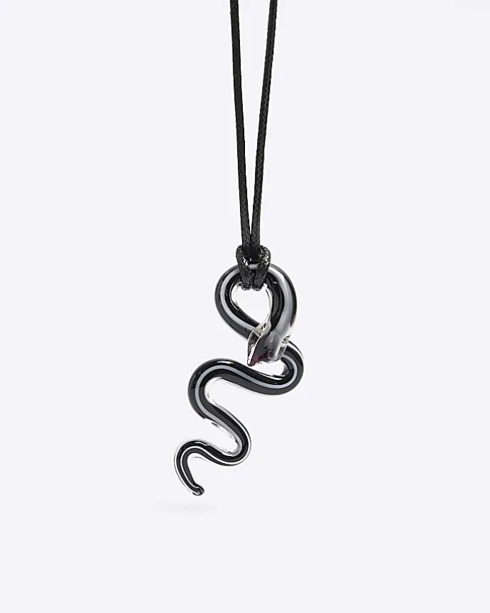 Black snake necklace