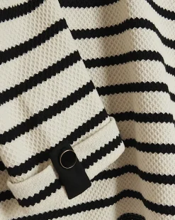Black stripe long sleeve sweatshirt