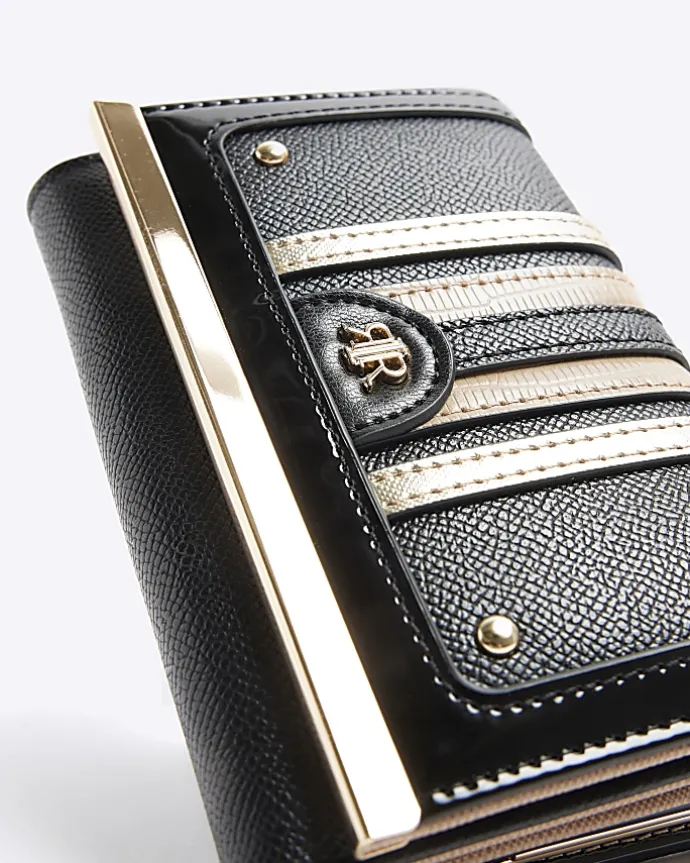 Black stripe purse