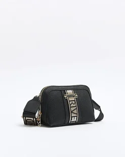 Black webbing cross body bag