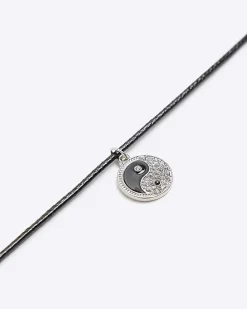 Black Ying Yang Necklace