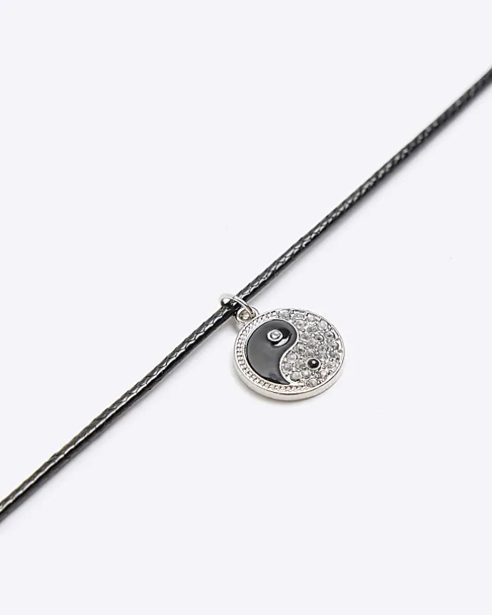 Black Ying Yang Necklace