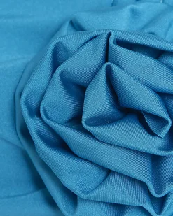 Blue corsage halter bikini top