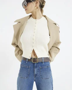 Blue high waisted wide leg jeans