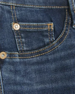 Blue mid rise bum sculpt jeggings